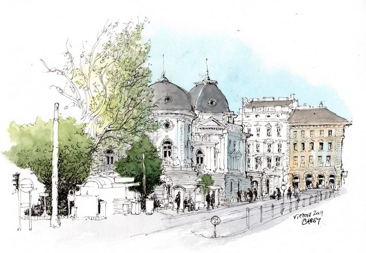 Vienna Sketch - Rob Carey Art