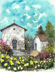 Spanish Garden - Rob Carey Art