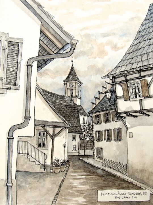 Kandern Germany Museumsgaessli - Rob Carey Art