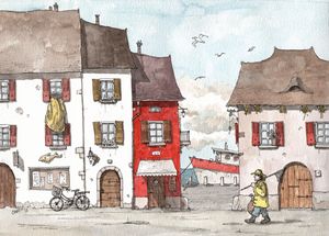 Fishing Harbor - Rob Carey Art