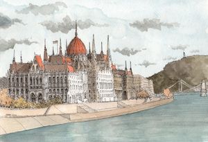 Budapest Hungary - Rob Carey Art