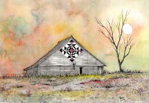 Hot Summer Barn - Rob Carey Art