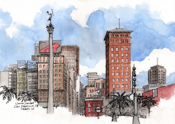 Union Square San Francisco - Rob Carey Art