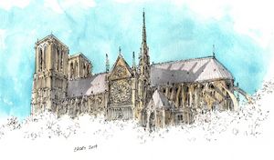 Notre Dame - Rob Carey Art