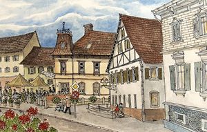 Kandern Main Street - Rob Carey Art