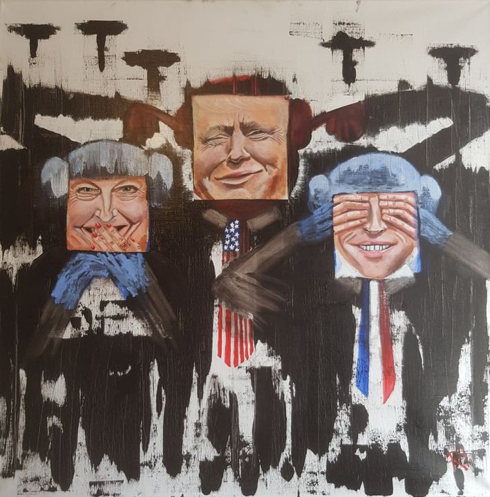 3 unwise monkeys - Hansen Studio