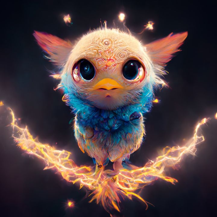 Lightning Phoenix Born - Digital Artwork - Digital Art, Animals, Birds, &  Fish, Other Animals, Birds, & Fish - ArtPal
