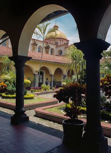 mexican colonial church and archery - Bernardo Villar