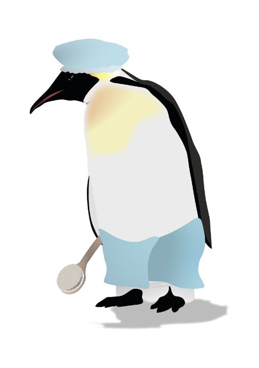 Penguin on sale shower cap