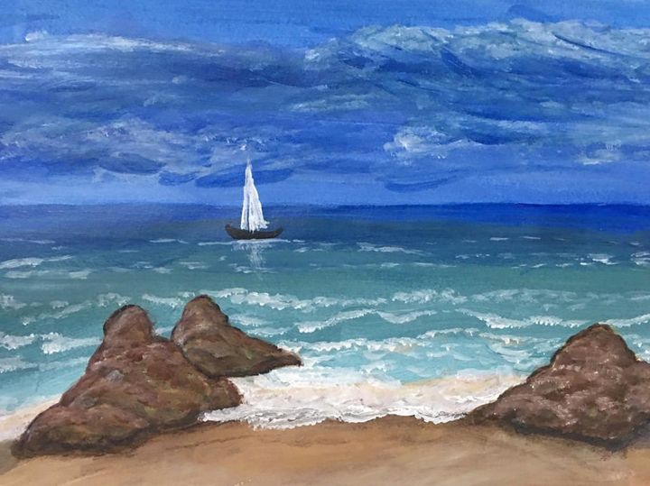 Serene coast - My Artwork
