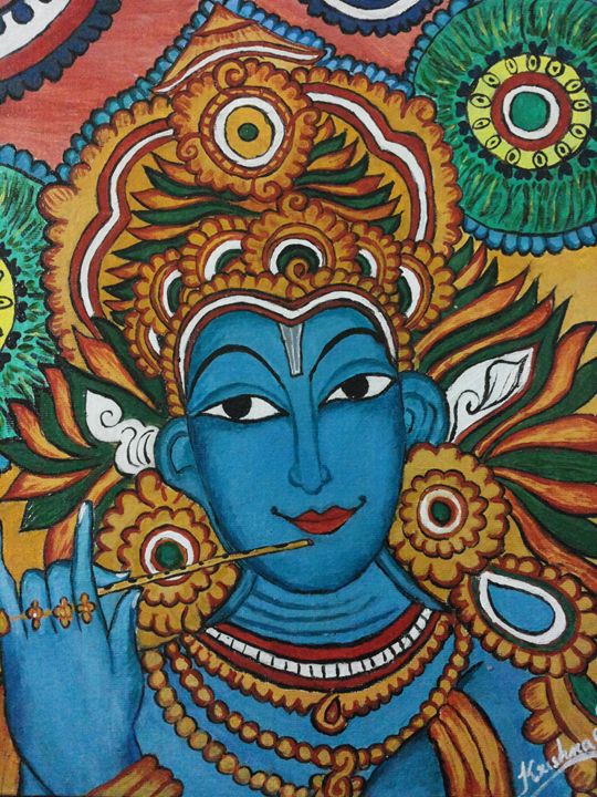 mural painting - krishnas artwork