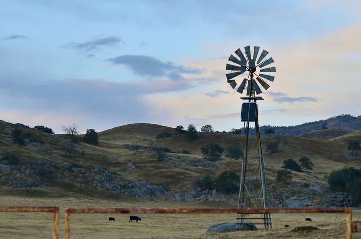 Solar Powered Windmill - Fine Art by Debby - Photography, Landscapes ...