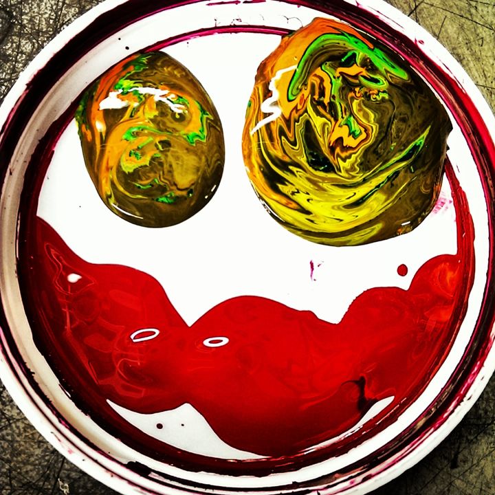 Anchovy and Bubble Gum Pizza - PaintedLids - Photography, Abstract