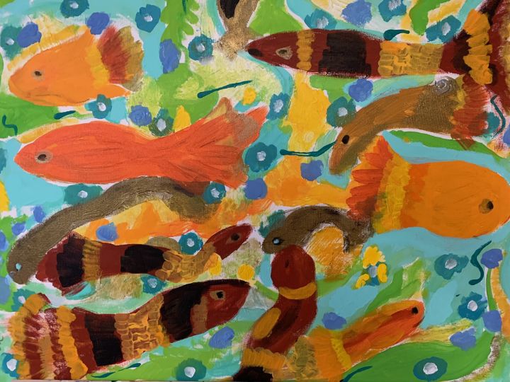 abstrct Fish Bowl - CAROLYN SCHUSTER