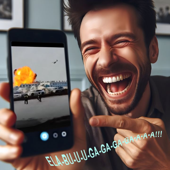 Man Shows Screen Of His Smartphone Screenya Digital Art Humor And Satire Political Artpal 