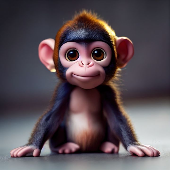 Monkey - ChingKulingkang Arts - Digital Art, Animals, Birds, & Fish ...