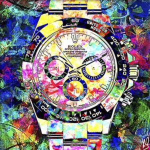 Rolex Daytona Rainbow - Handmade Art - Abby - Paintings & Prints