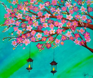 Cherry Blossom Tree - Kreative Kustom Gallery - Digital Art, Flowers,  Plants, & Trees, Trees & Shrubs, Flowering Chinese Tree - ArtPal