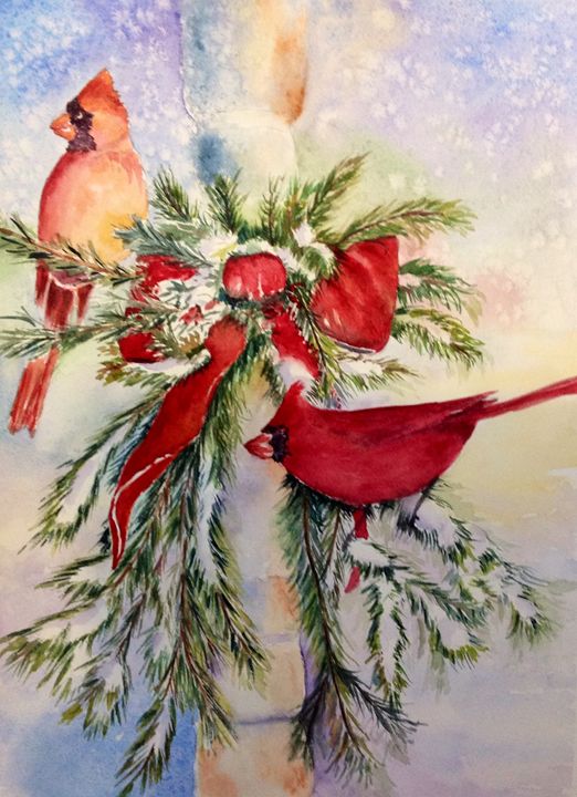 Christmas time- Cardinals - Mahjabin