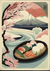 Ukiyo-e Sushi Love - Artifique