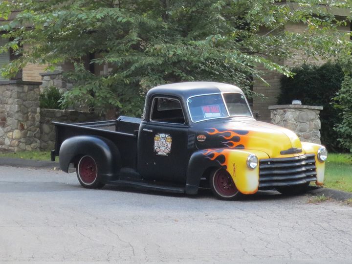 flaming pick up truck - L'Orangerie - Photography, Vehicles ...