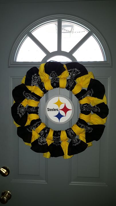 Steelers Wreath, Dollar Tree DIY