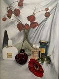 Painting featuring beautiful perfume