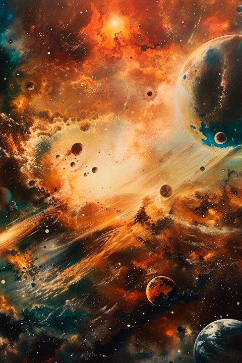 Space Abstract Wall Art Print - MrCreativeUa - Digital Art & AI ...