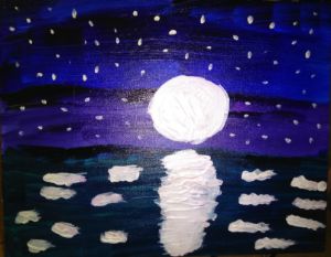 A Moonlit Ocean - Harmony's Artistic Expression