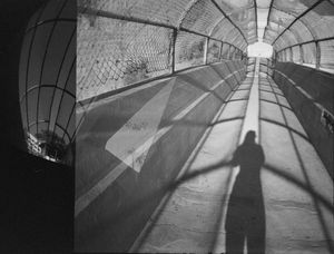 Self Portrait Tunnel Double Exposure