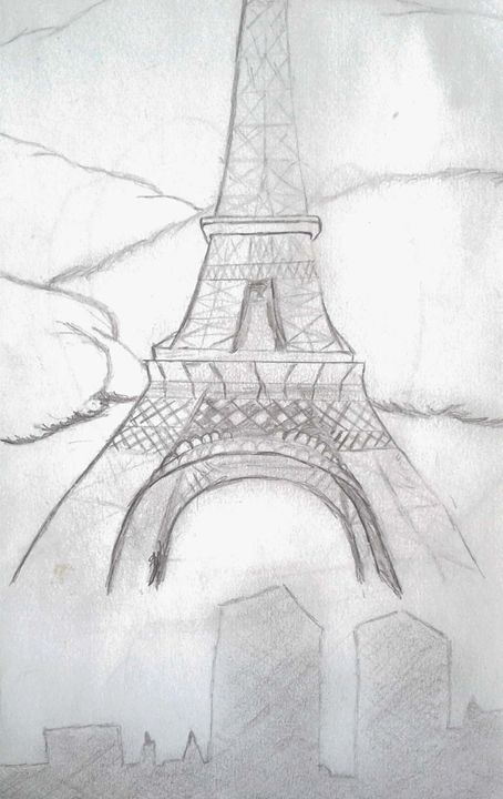 Pray For Paris Shy Drawing Drawings Illustration Buildings