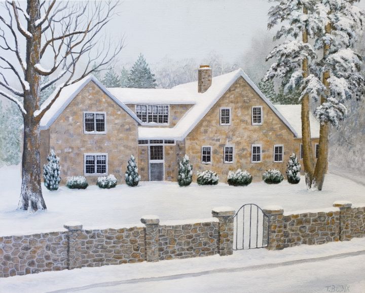 Snow Covered Estate - Tony Biddix
