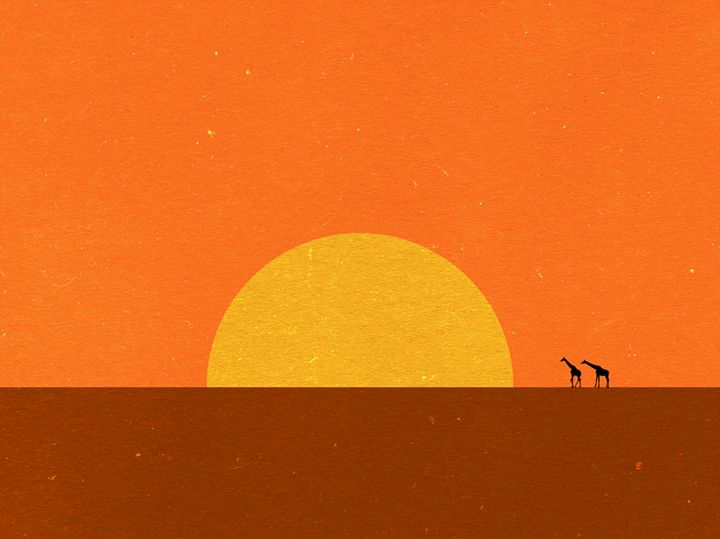 minimal african sun set - Firas hamdi