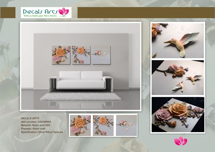 DECALS ARTS 3D EMBOSSED PAINTINGS - DECALS ARTS 3D EMBOSSED PAINTINGS