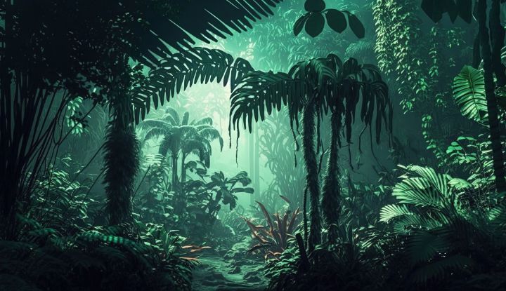 Celestial outstanding Jungle Landsca - graphiXperience - Drawings ...