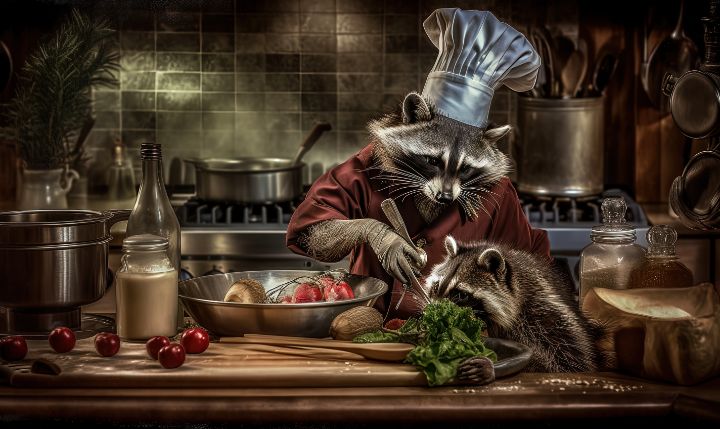 Racoon Chef at work - graphiXperience