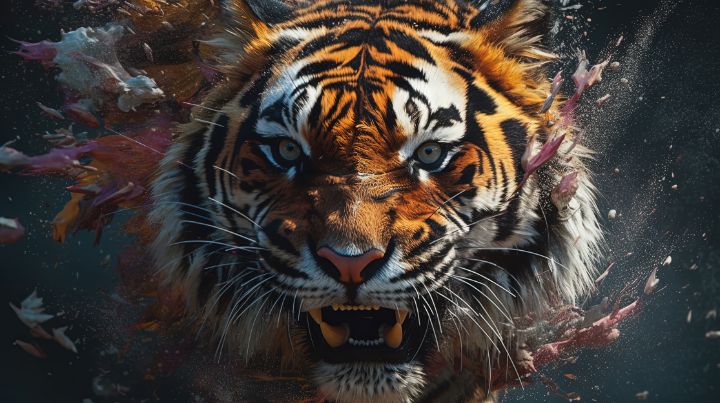 Intens Tiger hunt Artwork - graphiXperience - Drawings & Illustration ...