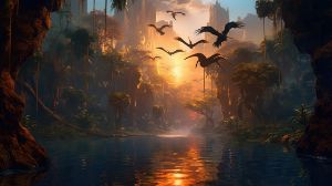 Serene Sunset over Tropical Waters - graphiXperience