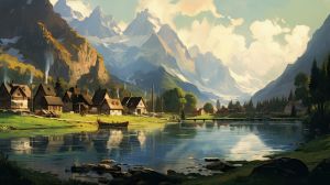 Swiss Village by the Lake - graphiXperience