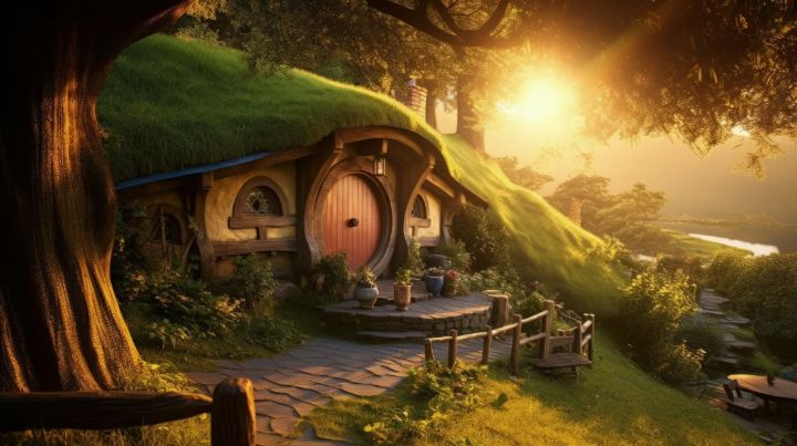 Hobbit House In The Woods Graphixperience Drawings And Illustration