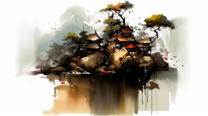Traditional Japanese Ink Art Image - graphiXperience