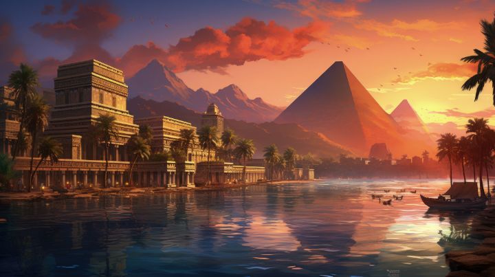 The Pharaohs Oasis City - graphiXperience - Drawings & Illustration ...