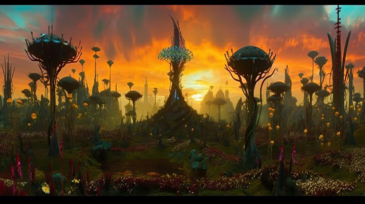 Fantasy Planet Landscape Illustratio - graphiXperience