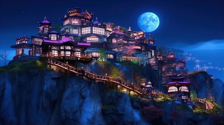 Fantasy Planet Landscape Illustratio - graphiXperience