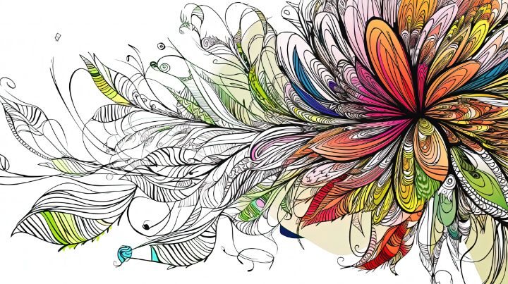 Daisy Dreamscape Colorful Artwork - graphiXperience