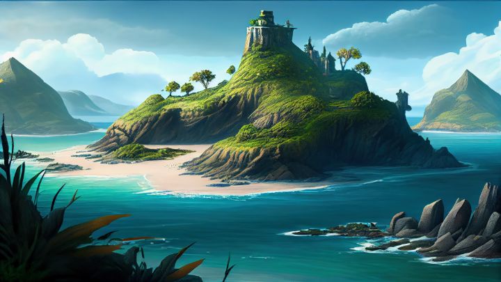 Leleuvia Island Wallpaper - graphiXperience - Drawings & Illustration ...