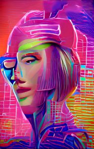 Abstract Portrait of a Cyberpunk