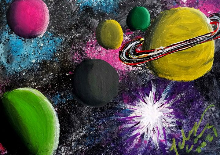 colorful galaxy - Prints for Kids
