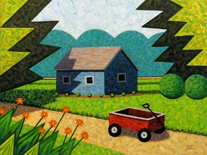 Shed And Wagon - Bruce Bodden