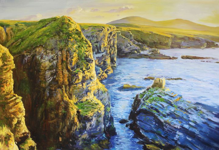 Ceide Cliffs, Ballycastle, Co. Mayo - Conor McGuire Fine Artist
